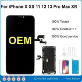 Mumzar OEM iPhone LCD screen replacement assembly with tools and 12 months warranty for X XS 11 12 13 Pro Max XR